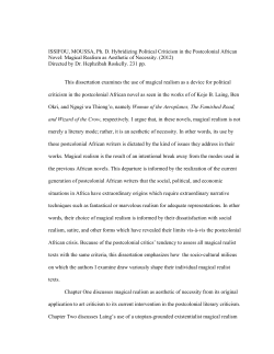 Hybridizing political criticism in the postcolonial African novel