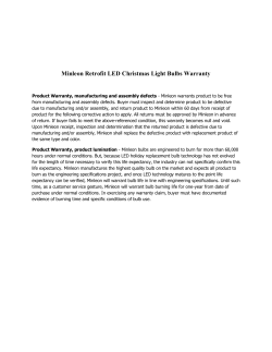 Minleon Retrofit LED Christmas Light Bulbs Warranty