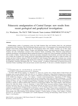 Palaeozoic amalgamation of Central Europe: New results from
