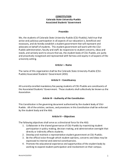 Constitution - CSU