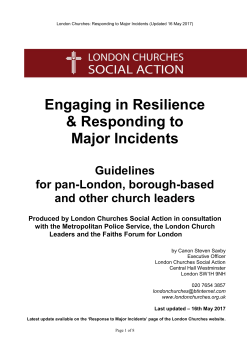 London Churches Social Action