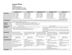 Lesson Plans
