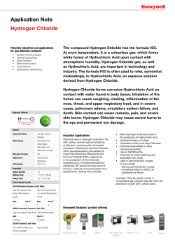 Hydrogen Chloride - Maxima Automation