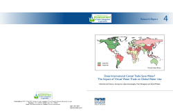 Does International Cereal Trade Save Water? The
