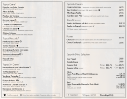 Tapas Carne* Spanish Classics