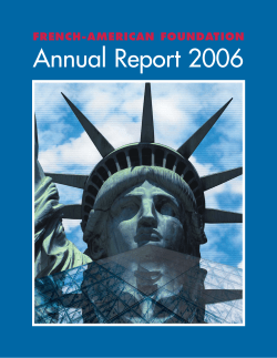 Annual Report 2006 - French