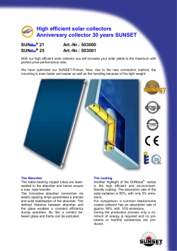 SUNblue 21, SUNblue 25 Datasheet