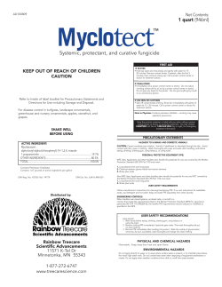 Systemic, protectant, and curative fungicide 1 quart (946ml)
