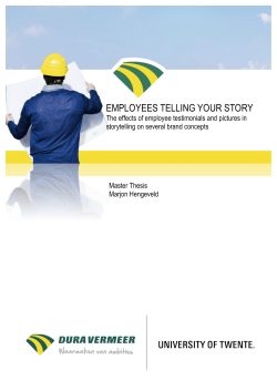 employees telling your story - University of Twente Student Theses