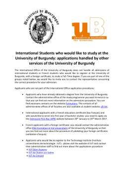 list of international and French candidates who are not eligible to