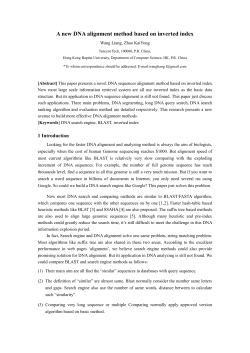A new DNA alignment method based on inverted