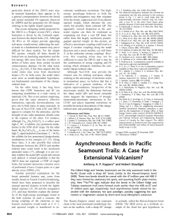 Asynchronous Bends in Pacific Seamount Trails
