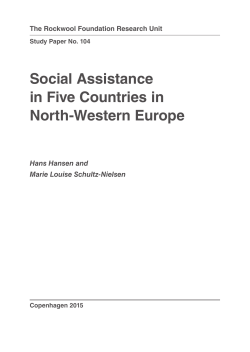 Social Assistance in Five Countries in North