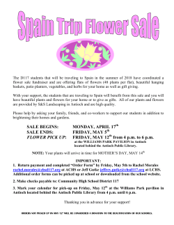 Flower Sale &mdash; Spain Trip - Lakes Community High School