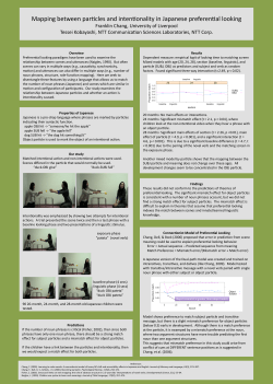 Mapping between parlcles and intenlonality in