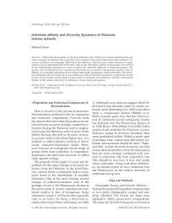 Substrate affinity and diversity dynamics of Paleozoic marine animals