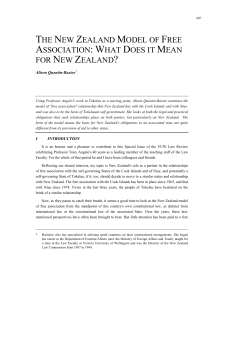 the new zealand model of free association