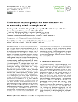 The impact of uncertain precipitation data on insurance loss