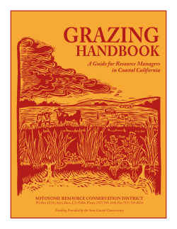 The Grazing Handbook - Sonoma Resource Conservation District