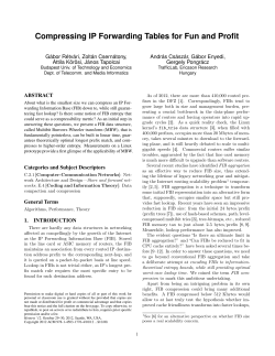 Compressing IP Forwarding Tables for Fun and