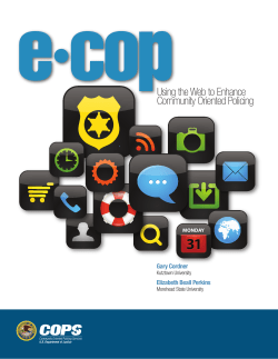 e copUsing the Web to Enhance Community Oriented Policing