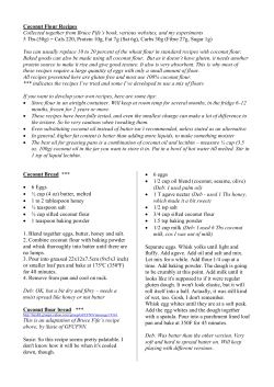 Coconut Flour Recipes