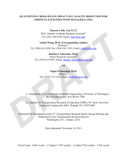 QUANTIFYING CROSS-WEAVE IMPACT ON CAPACITY