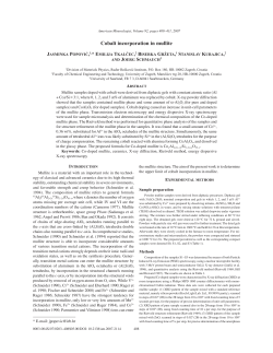 Cobalt incorporation in mullite