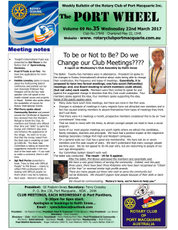 Port wheel - The Rotary Club Of Port Macquarie