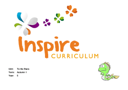 Unit: To the Stars Term: Autumn 1 Year: 5