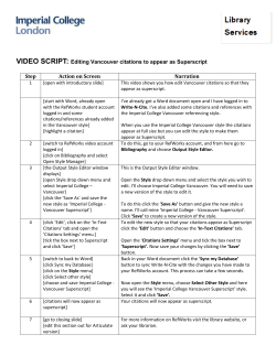 Editing Vancouver citations to appear as Superscript