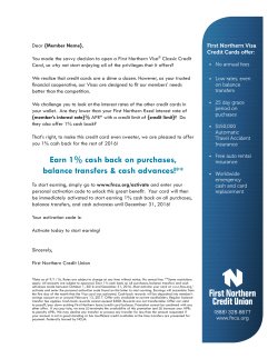 letter to inactive cardholders