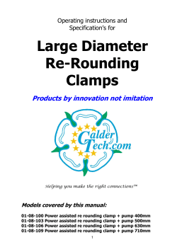 Large Diameter Re-Rounding Clamps