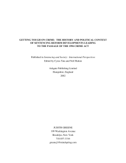 getting tough on crime