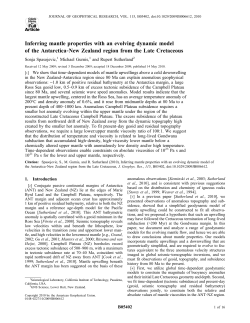Inferring mantle properties with an evolving dynamic