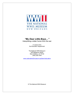 My Dear Little Boys - The National WWII Museum