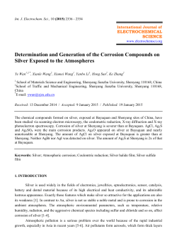 Determination and Generation of the Corrosion Compounds on