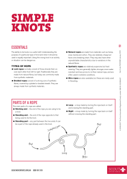 simple knots - Scout Adventures