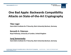 One Bad Apple: Backwards Compa^bility AZacks on State-‐of