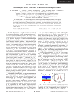 Determining the current polarization in Al&Otilde;Co nanostructured point