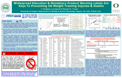 American College of Sports Medicine, San Francisco, CA