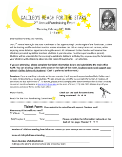 Galileo`s Reach for the Stars