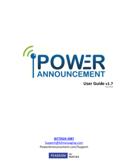 Power Announcement User Guide v1.7