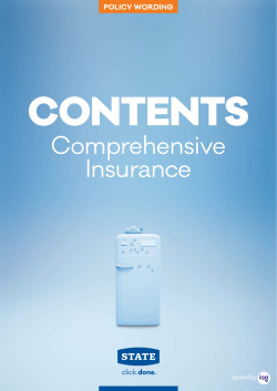 Contents comprehensive insurance policy