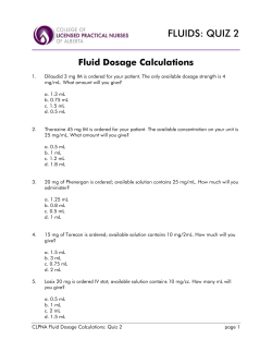 fluids: quiz 2 - Study with CLPNA