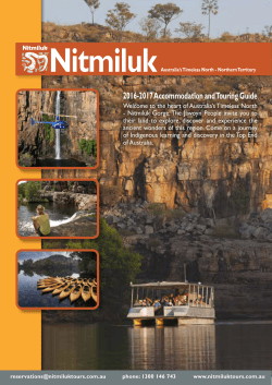 - Nitmiluk Tours