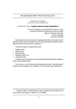 business event methodology - E