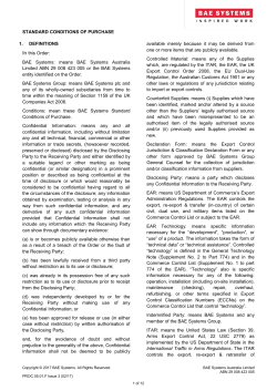 Australian supplier terms and conditions