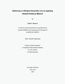 Balancing a U-Shaped Assembly Line by applying
