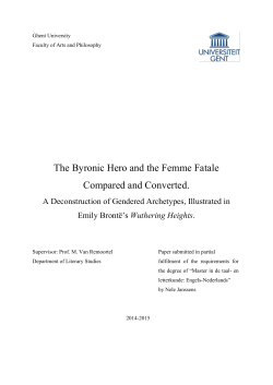 The Byronic Hero and the Femme Fatale Compared